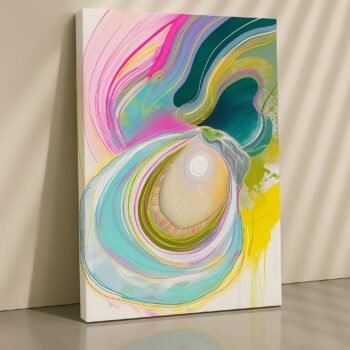 Spiral Pulse dynamic abstract canvas print by Artfy Canvas – vibrant art canvas painting, wall paintings, artwork for wall décor