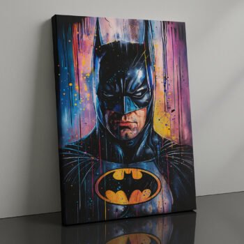 Gotham Shadows Batman urban canvas print by Artfy Canvas – superhero comic canvas painting, wall paintings, artwork for wall décor