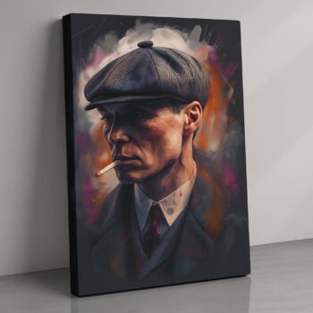 Peaky Resolve gangster vintage canvas print by Artfy Canvas – mafia inspired canvas painting, wall paintings, artwork for wall décor