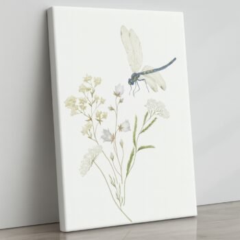 Dragonfly Whisper dragonfly nature canvas print by Artfy Canvas – nature canvas painting, wall paintings, artwork for wall décor