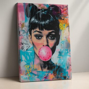 Pop Graffiti Muse urban street art canvas print by Artfy Canvas – graffiti canvas painting, wall paintings, artwork for wall décor