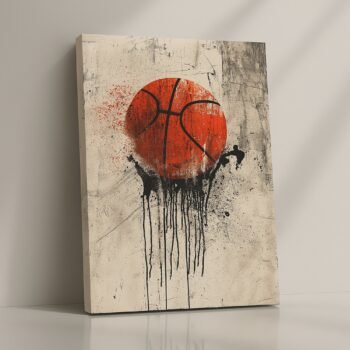 Slam Drip basketball urban canvas print by Artfy Canvas – sports canvas painting, wall paintings, artwork for wall décor