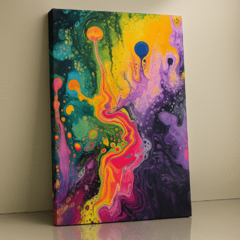 Psychedelia Flow surreal abstract canvas print by Artfy Canvas – color burst canvas painting, wall paintings, artwork for wall décor