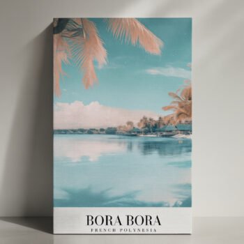 Bora Bora tropical canvas print by Artfy Canvas – island travel canvas painting, wall paintings, artwork for wall décor