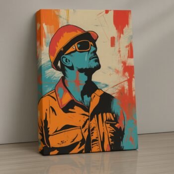 Urban Grit industrial city canvas print by Artfy Canvas – gritty urban canvas painting, wall paintings, artwork for wall décor