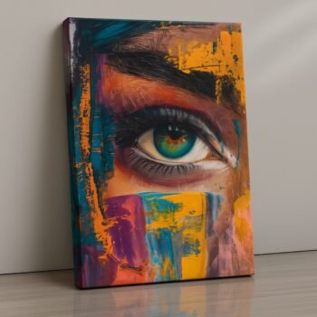 Glimpse minimal abstract canvas print by Artfy Canvas – modern geometric canvas painting, wall paintings, artwork for wall décor