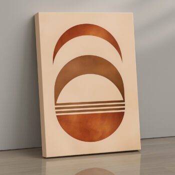 Sunset Layers modern geometric canvas print by Artfy Canvas – abstract landscape canvas painting, wall paintings, artwork for wall décor
