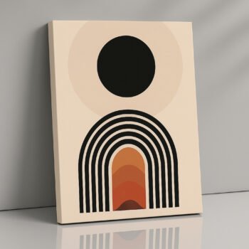 Solar Portal eclipse inspired canvas print by Artfy Canvas – cosmic abstract canvas painting, wall paintings, artwork for wall décor