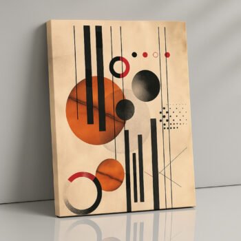 Geometric Cosmos modern cosmic canvas print by Artfy Canvas – abstract geometric canvas painting, wall paintings, artwork for wall décor