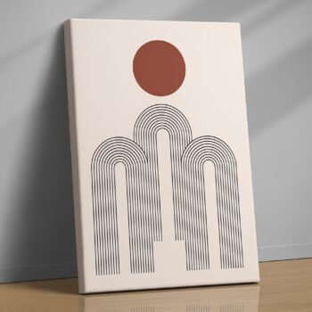 Rising Arches abstract growth canvas print by Artfy Canvas – modern geometric canvas painting, wall paintings, artwork for wall décor