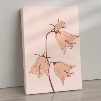 Blush Bloom feminine floral canvas print by Artfy Canvas – modern floral canvas painting, wall paintings, artwork for wall décor