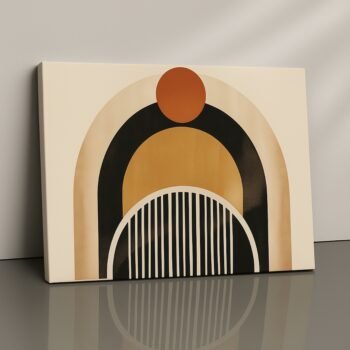 Spectrum Gate bold abstract arch canvas print by Artfy Canvas – colorful modern décor
