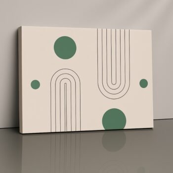 Geometric Flux abstract geometric motion canvas print by Artfy Canvas – minimalist modern décor