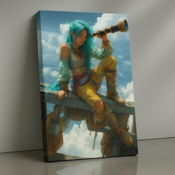 Frostborn Titan Norse ice creature canvas print by Artfy Canvas – mythological fantasy canvas painting, wall paintings, artwork for wall décor