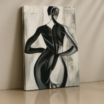 Abstract Silhouette minimalistic human form canvas print by Artfy Canvas – modern figure canvas painting, wall paintings, artwork for wall décor
