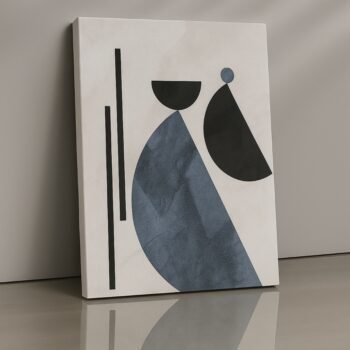 Geometric Calm minimalistic abstract canvas print by Artfy Canvas – simple modern canvas painting, wall paintings, artwork for wall décor