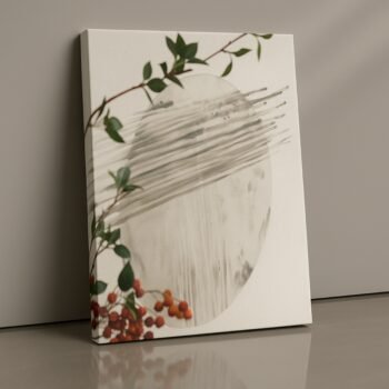 Natural Veil minimalistic botanical canvas print by Artfy Canvas – plant-inspired canvas painting, wall paintings, artwork for wall décor