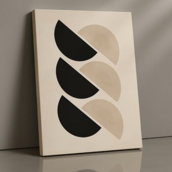 Dual Fold minimalistic geometric canvas print by Artfy Canvas – abstract shapes canvas painting, wall paintings, artwork for wall décor