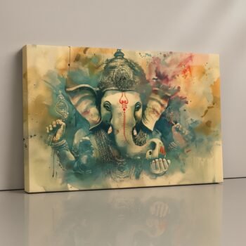 Peaceful spiritual home décor wall art canvas with calming tones.