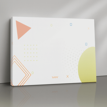 pastel minimal geometric pattern canvas art