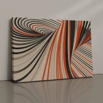 Vortex Ribbon Motion abstract ribbon print