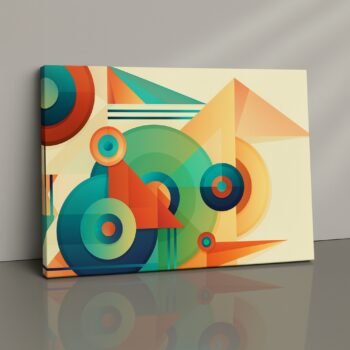 Retro Geo Fusion colorful geometric print