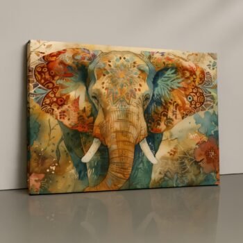 mandala patterned elephant print