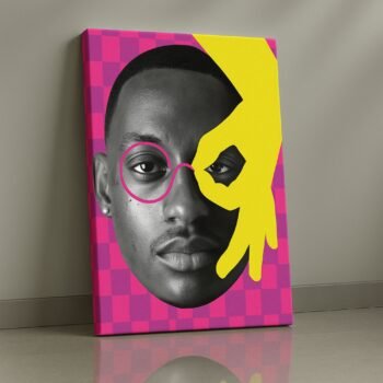 Bold Identity modern abstract portrait canvas print