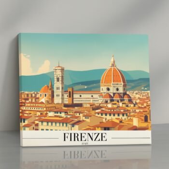 Firenze Italy skyline canvas wall art by Artfy Canvas – classic European décor